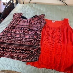 TWO plus size tops